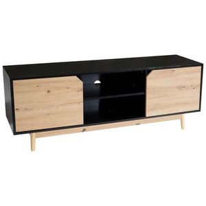 Livetastic NÍZKÁ KOMODA, černá, 150/55/40 cm obraz