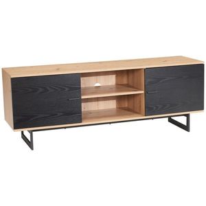 Livetastic NÍZKÁ KOMODA, černá, barvy dubu, 150/55/40 cm obraz