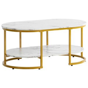 Livetastic KONFERENČNÍ STOLEK, vysoce lesklá bílá, kompozitní dřevo, 100/60/45 cm obraz