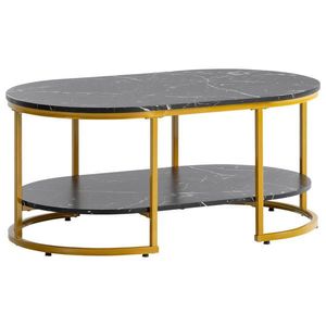 Livetastic KONFERENČNÍ STOLEK, vysoce lesklá černá, kompozitní dřevo, 100/60/45 cm obraz