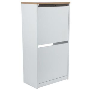 Carryhome VYKLÁPĚCÍ BOTNÍK, přírodní barvy, bílá, kaučukové dřevo, 49/93/28 cm obraz