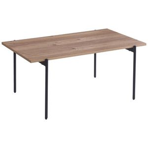 Ti'me KONFERENČNÍ STOLEK, černá, barvy dubu, kov, kompozitní dřevo, 100/60/45 cm obraz