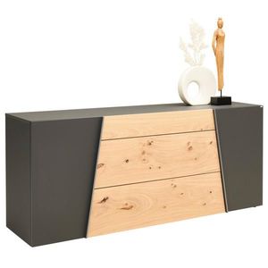 Voglauer ŠIROKÁ KOMODA, divoký dub, barvy grafitu, divoký dub, 192/82/51, 6 cm obraz