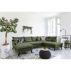 P & B SEDACÍ SOUPRAVA, textil, zelená obraz