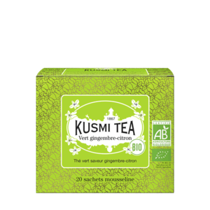Kusmi Tea Porcovaný zelený čaj Green Ginger Lemon Bio, 20 sáčků 21645A1120 obraz