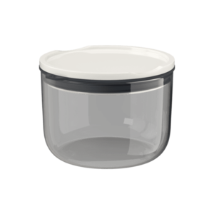 Villeroy & Boch Like To Go & To Stay cestovní skleněná miska s víkem Ø 13 cm, šedá, 0, 8 l 10-4869-9418 obraz