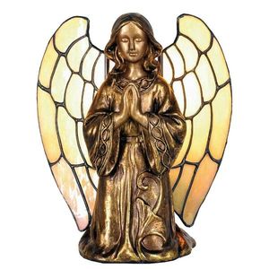 Dekorativní lampa Tiffany Anděl - 20*18 cm 1x E14 / Max 40W 5LL-9246 obraz