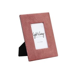 Růžový sametový fotorámeček Doutzen - 19*24 cm (10*15 cm) 7203148 obraz