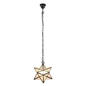 Závěsné bílé Tiffany světlo Star - 31*31*107 cm E27/max 1*40W 5LL-6228 obraz