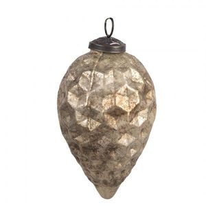 Zlatá vintage vánoční ozdoba - 8*11 cm 6GL4556L obraz