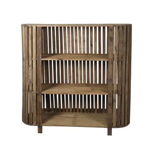 Hnědá antik dřevěná komoda z recyklovaného dřeva Grimaud - 116*37*115 cm 40055000 obraz