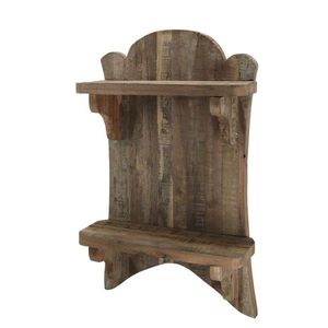Hnědá antik dřevěná polička Grimaud Unit - 41*15*67 cm 41080900 obraz