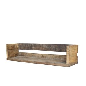 Hnědá antik dřevěná nástěnná polička Grimaud - 50*13*12 cm 41073700 obraz