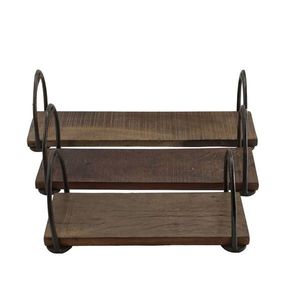 3ks dekorační dřevěný podnos s uchy Grimaud Unit - 43*13*13 cm 41081500 obraz