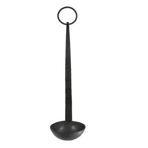 Černý antik kovový nástěnný svícen Grimaud - 8*29 cm 71142124 obraz