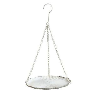 Krémové antik kovové závěsné krmítko pro ptáčky Joel - 25*43 cm 64072419 obraz