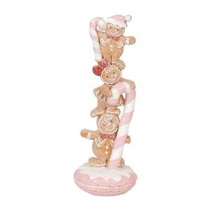 Dekorace věž z perníčků Gingerbread Man - 10*10*27 cm 6PR5682 obraz