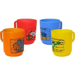 Hrnek matový 250 ml, zvířátka, plast obraz
