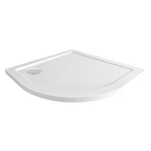 Mereo Čtvrtkruhová sprchová vanička R550, 90x90x4 cm, SMC, bílá, včetně sifonu CV01NS obraz