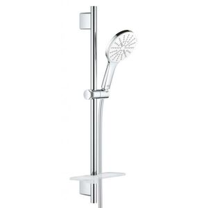 GROHE Rainshower SmartActive Sada sprchové hlavice 130 9, 5 l/min, 3 proudy, tyče 60 cm a hadice, měsíční bílá 26577LS0 obraz