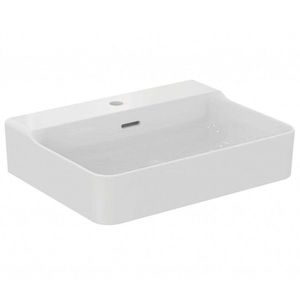 IDEAL STANDARD Conca Ceram Umyvadlo na desku 60x45 cm, s přepadem, otvor pro baterii, bílá T381801 obraz