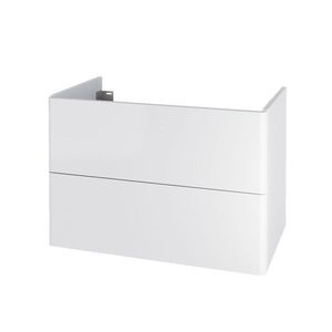 Mereo Siena, koupelnová skříňka 80 cm, bílá lesk CN411S obraz