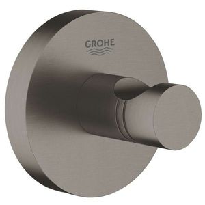 GROHE Essentials Háček na koupací plášť, kartáčovaný tmavý grafit 40364AL1 obraz