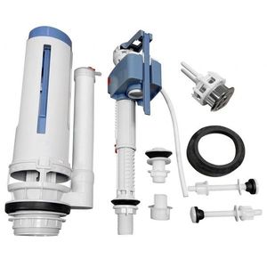 SAPHO Splachovací souprava s DUAL tlačítkem 49, spodní napouštění 1/2", černá NDPC1012RB-1 obraz
