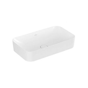 VILLEROY & BOCH Finion Umyvadlo na desku 60x35 cm, bez přepadu, CeramicPlus, Stone White 414361RW obraz
