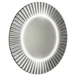 SAPHO PRIDE kulaté zrcadlo s LED osvětlením v rámu ø 90cm, stříbrná PD952 obraz