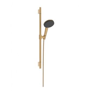 HANSGROHE Raindance Alive Select S Set sprchové hlavice, tyče a hadice, 3 proudy, EcoSmart, kartáčovaný bronz 24602140 obraz