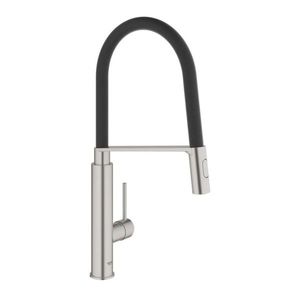 GROHE Concetto Dřezová baterie s flexibilním ramenem s přepínačem, supersteel 31491DC0 obraz