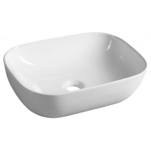 AQUALINE Keramické umyvadlo na desku 46x34cm, bílá 46341 obraz