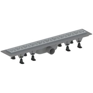 AQUALINE MALVI podlahový žlab s nerezovým roštem, L-810, DN50 1702-81 obraz