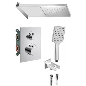 SAPHO KIMURA podomítkový sprchový set s termostatickou baterií, box, 3 výstupy, chrom KU683-21 obraz
