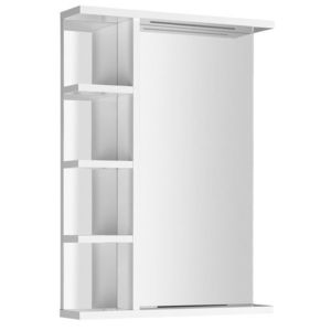 AQUALINE KORIN STRIP zrcadlo s LED osvětlením a policemi 50x70x12cm KO355S obraz
