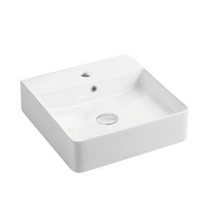 Mereo Umyvadlo na desku i zavěšení s přepadem, 500x420x125 mm, keramické pro zaslání na paletě UC504212K obraz