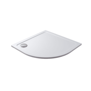 H K THOR Sprchová vanička z litého mramoru, čtvrtkruh, R550 90x90x3 levý odpad SE-THOR-90QL obraz