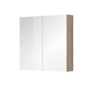 Mereo Aira, Ponte koupelnová galerka 80 cm, zrcadlová skříňka, dub Kronberg CN717GD obraz