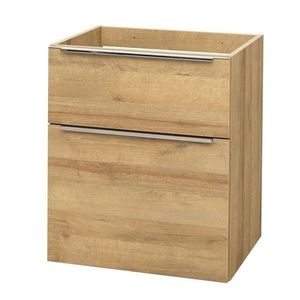 Mereo Mailo, koupelnová skříňka, 61cm, dub Riviera, chrom madlo CN520S obraz