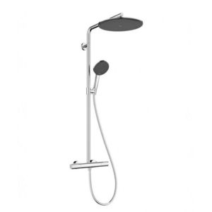 HANSGROHE Raindance Alive S Puro Sprchový set s termostatem, 21x34 cm, 3 proudy, EcoSmart, chrom 24593000 obraz
