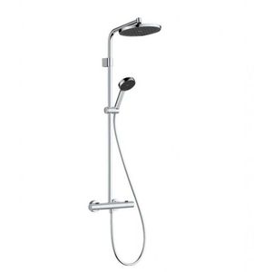 HANSGROHE Activera S Sprchový set s termostatem, průměr 24 cm, 2 proudy, EcoSmart+, chrom 28083000 obraz