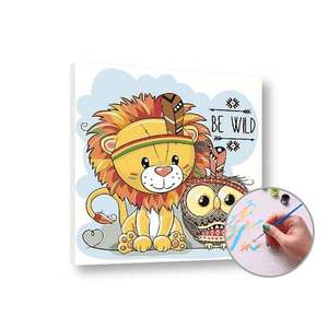 Paint by Numbers Lion – nízká obtížnost obraz