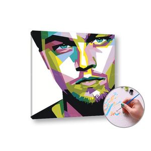 Malba podle čísel LEONARDO DICAPRIO | low difficulty obraz