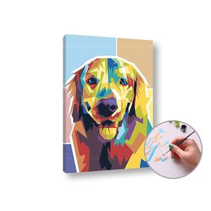 Malování podle čísel ZLATÝ RETRIEVER | low difficulty obraz