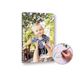 Malování podle čísel z vlastní fotografie | OBDĹŽNIK obraz