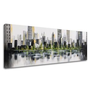 Malba na plátně MĚSTO 130x55 cm obraz