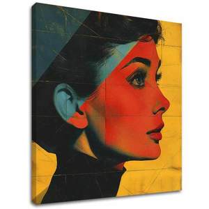 Obraz Audrey Hepburn na plátně - Elegantní ikona 60x60 cm obraz