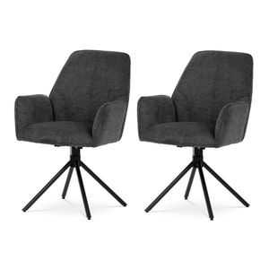Sada jídelních židlí s vratným mechanismem HC-522 GREY2, 2 ks obraz