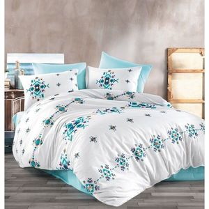 BedTex Bavlněné povlečení Hippi tyrkysová, 140 x 200 cm, 70 x 90 cm, 140 x 200 cm, 70 x 90 cm obraz